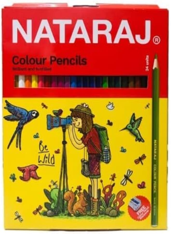 Nataraj Classic Colour Pencils (Pack of 24)